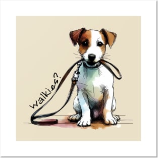 WALKIES - Jack Russell Terrier Posters and Art